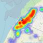 Chris Tinsley Estate Agents - Southport listings heatmap