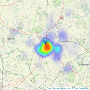 Christian Lewis - Evesham listings heatmap