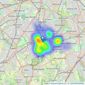 Christies - Sutton listings heatmap