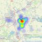 Church & Hawes - Danbury listings heatmap