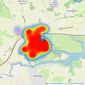 Church & Hawes - South Woodham Ferrers listings heatmap