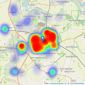 Church Robinson - Didcot listings heatmap