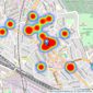 Churchill & Mathesons - Harlesden listings heatmap