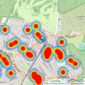 Churchill Estates - North Chingford listings heatmap