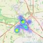 Cirencester Sales & Lettings - Cirencester listings heatmap