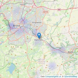 City & Rural Property Auction - Keynsham listings heatmap