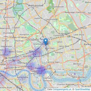 CityZEN - London listings heatmap