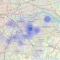 CKB Estate Agents - Eltham listings heatmap