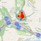 Claire Sheehan Estate Agents - Hebden Bridge listings heatmap