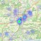 Clarke Gammon - Guildford listings heatmap