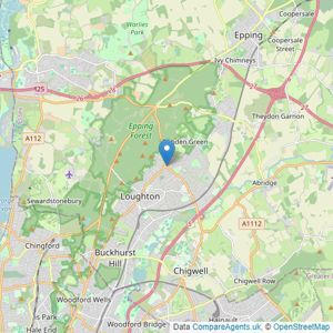 Clarke Hillyer Limited - Loughton listings heatmap