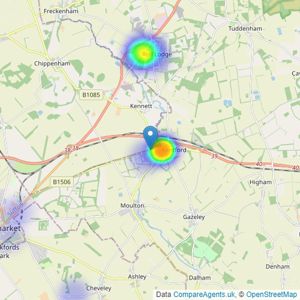 Clarke Philips - Newmarket listings heatmap