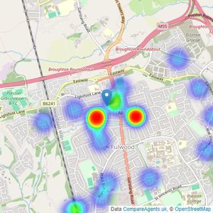 Clarkson Holden - Preston listings heatmap