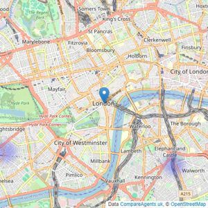 Classic & Contemporary - London listings heatmap