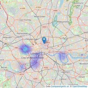 Clear-Investment - London listings heatmap