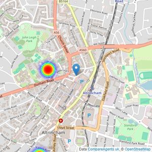 Clifford Saunt - Altrincham listings heatmap