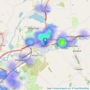 Clifford - Smith & Buchanan, Colne listings heatmap