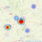 Clubleys - Market Weighton listings heatmap