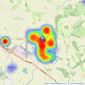 Clubleys - Pocklington listings heatmap