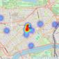 Cluttons - Chelsea - Sales listings heatmap