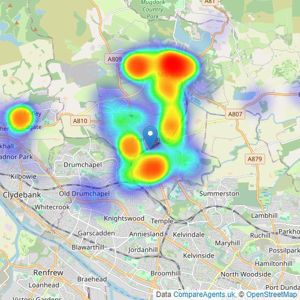 Clyde Property - Bearsden listings heatmap