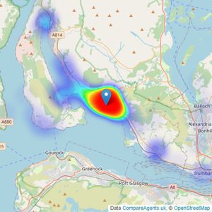 Clyde Property - Helensburgh listings heatmap