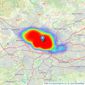 Clyde Property - Westend listings heatmap