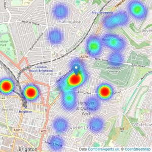 Coapt - Brighton listings heatmap