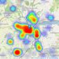 Coast & Country Estate Agents - Newton Abbot listings heatmap