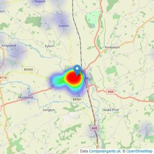 Cobb Amos - Leominster listings heatmap