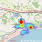 Colebrook Sturrock - Hythe listings heatmap