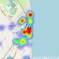 Colebrook Sturrock - Walmer listings heatmap