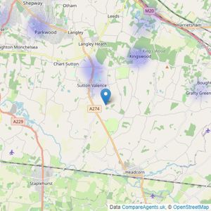 Coles Group - Maidstone listings heatmap