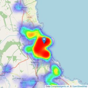 Colin Ellis Estate Agents - Scarborough listings heatmap