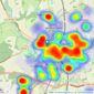 Collinson Hall - St Albans listings heatmap