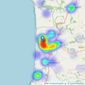 Colwills - Bude listings heatmap