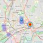 Comfort Estates - Nottingham listings heatmap