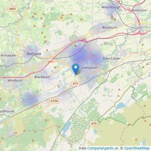 Compass Estates - Livingston listings heatmap