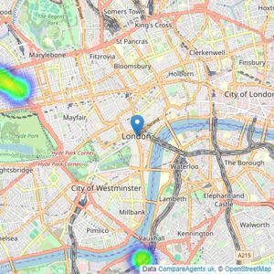 Completion Sales & Lettings Ltd - London listings heatmap