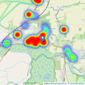 Comyn & James - Pulborough listings heatmap