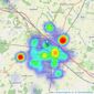 Connells - Ashford listings heatmap