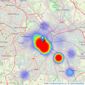 Connells - Birmingham City listings heatmap