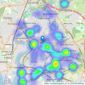 Connells - Bitterne listings heatmap