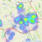 Connells - Braintree listings heatmap