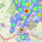 Connells - Cannock listings heatmap