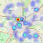 Connells - Chelmsford listings heatmap