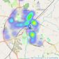 Connells - Chippenham listings heatmap