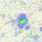 Connells - Colchester listings heatmap