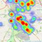 Connells - Dunstable listings heatmap