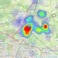 Connells - Eastleigh listings heatmap